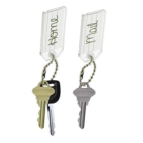 Lucky Line Clear Key Tags with Ball Chain 100-Pack | Durable Plastic Key Identifier thumbnail 2