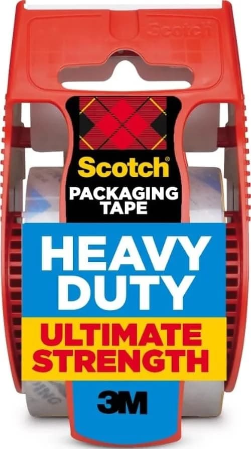 Scotch Heavy Duty Shipping Packing Tape 1.88 in. x 27.7 yd. (4.78 cm x 25.3 m) | Industrial Strength Adhesive for All Box Types thumbnail 1