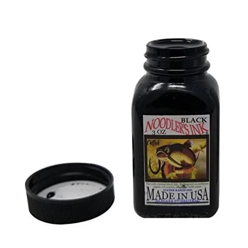 NOODLER'S Black Waterproof Fountain Pen Ink - Bulletproof, 88ml (3 fl oz) | Fraud-Proof & Permanent thumbnail 1