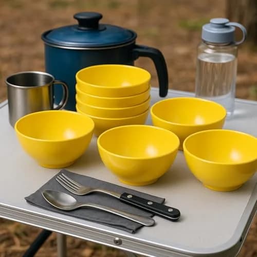 Reston Lloyd 16 oz Melamine Cereal Bowls Set of 6 | BPA Free, Break-Resistant, Dishwasher Safe thumbnail 7
