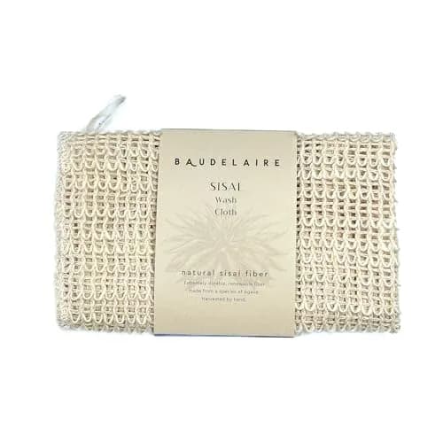 Baudelaire Sisal Exfoliating Wash Cloth – Gentle & Natural Skincare thumbnail 1