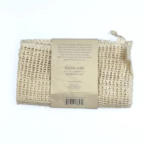 Baudelaire Sisal Exfoliating Wash Cloth – Gentle & Natural Skincare thumbnail 3