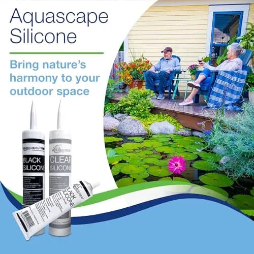 Aquascape Black Silicone Sealant – Fish-Safe Waterproof Silicone for Ponds, Aquariums, Terrariums, and Home Repairs, 4.7 oz Tube, 22010 thumbnail 4