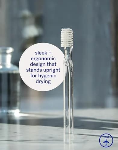 Supersmile New Generation 45° Toothbrush | Soft DuPont Bristles, Clear, Ergonomic Handle thumbnail 3