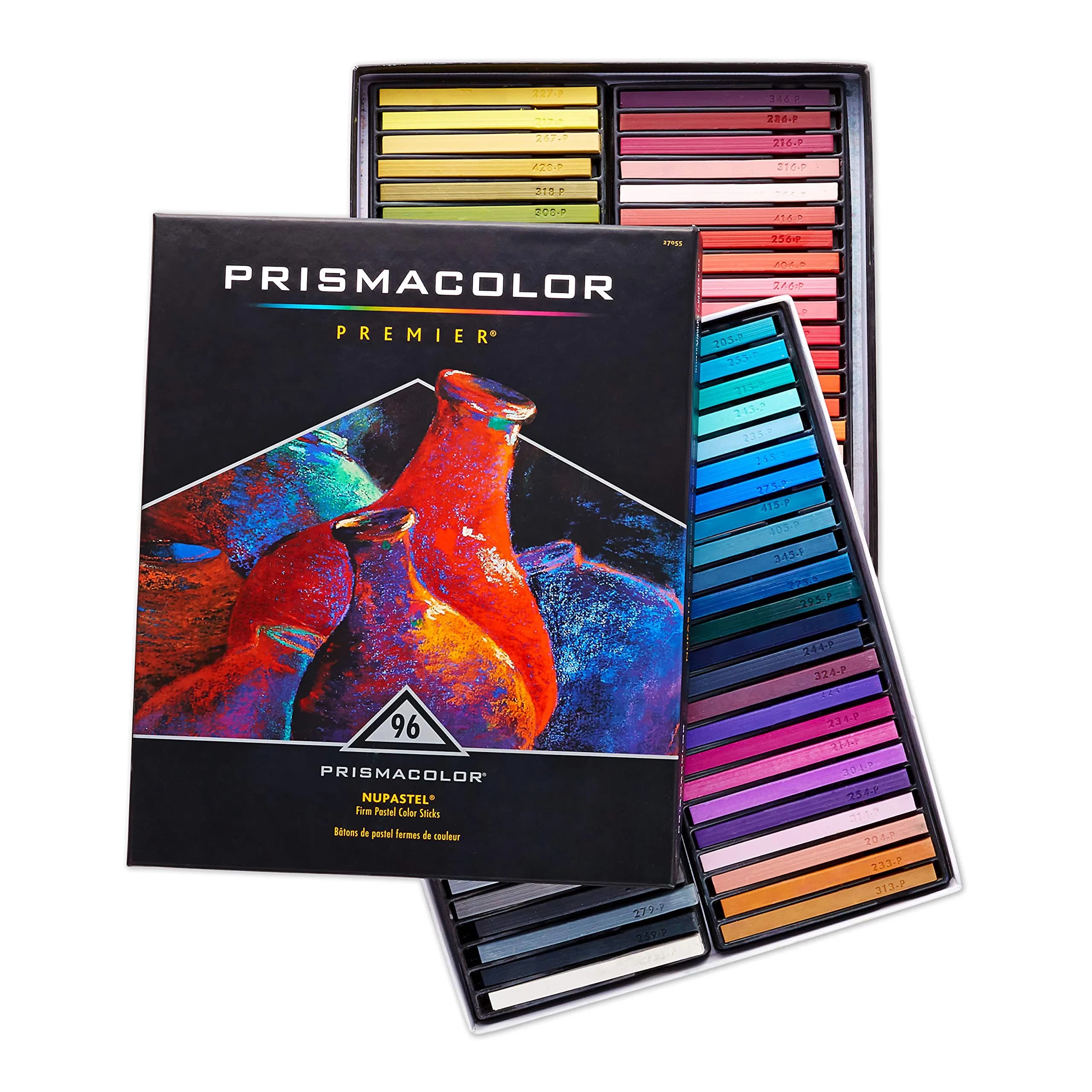 Prismacolor Premier NuPastel Firm Pastel Color Sticks, 96 Pack | Rich, Creamy Shades for Drawing & Blending — Multicolor