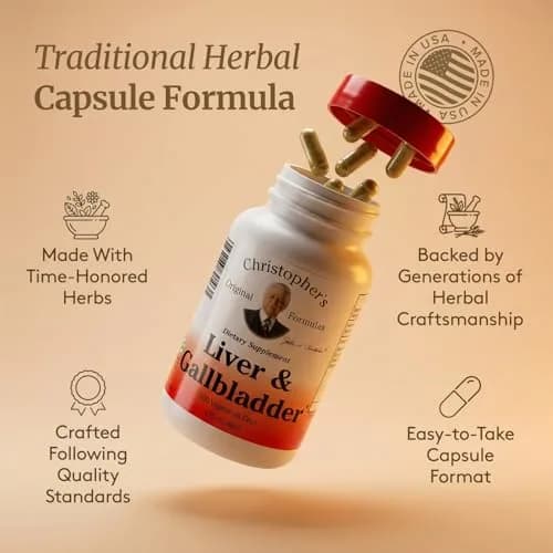 Christopher's Original Formulas Liver & Gallbladder Capsules | Natural Digestive Enzymes & Herbs (100 Count) thumbnail 5
