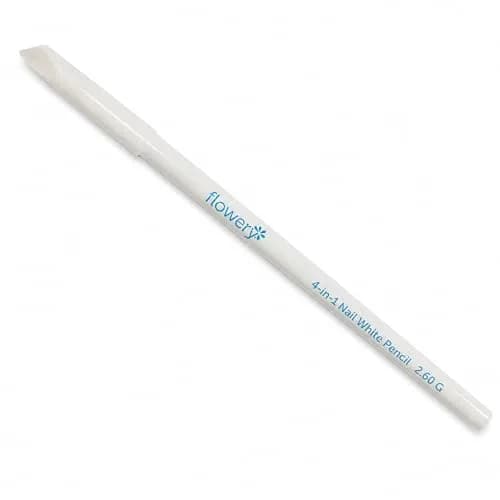 Flowery White Nail Pencil – Under Nail Whitener & Cuticle Pusher for Natural French Manicure Look thumbnail 1