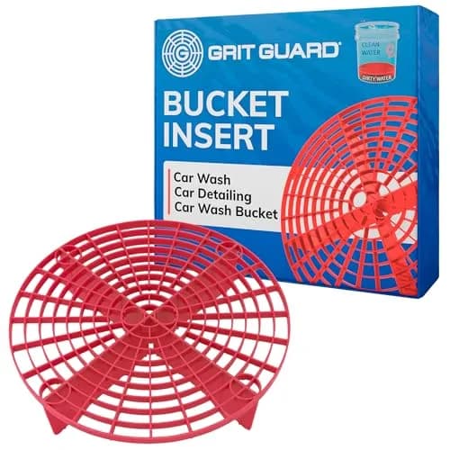 Grit Guard Original Red Bucket Insert 10" Diameter for 3.5-6 Gallon Buckets | Scratch-Free Car Washing thumbnail 1