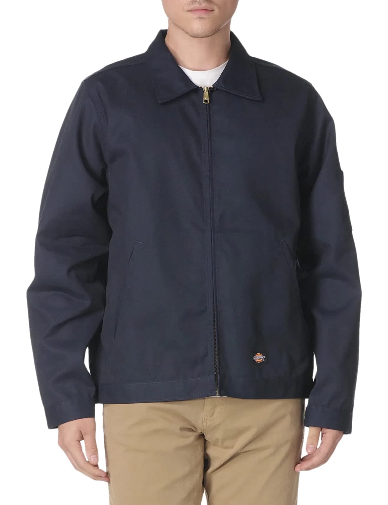 Dickies Unlined Eisenhower Jacket Small/Regular | Durable Work Outerwear for Men — Dark Navy V1
