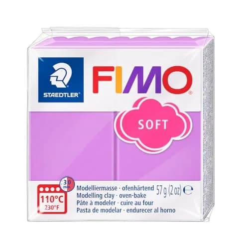 STAEDTLER FIMO Soft Polymer Clay 57g Lavender | Oven Bake Craft Clay for Jewelry & Sculpting thumbnail 2