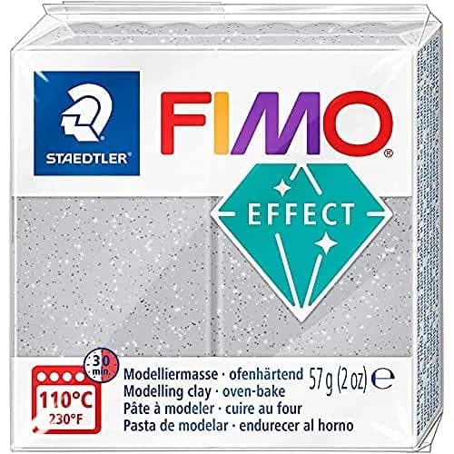 Staedtler Oven-Hardening Modelling Clay 1pack Silver Glitte | Sparkly, Pliable, Oven-Ready Craft Material thumbnail 1