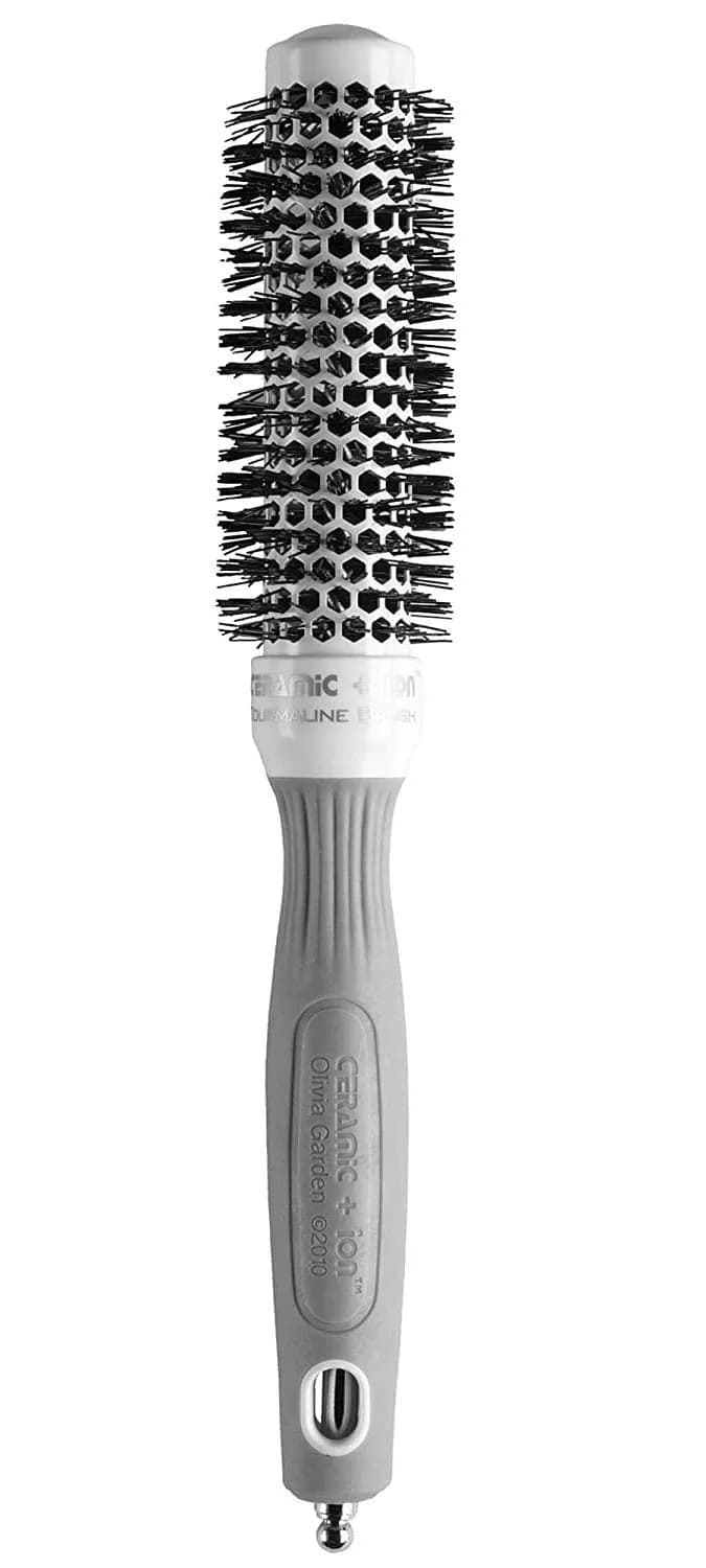 Olivia Garden Ceramic + Ion Round Thermal Hair Brush 1" (25mm) | Professional Blowout Brush for Normal to Thick Hair