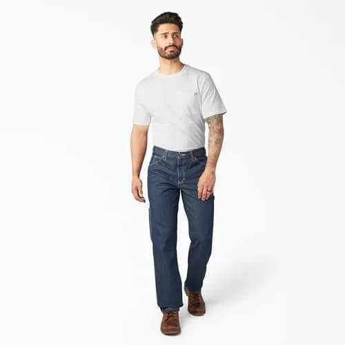 Dickies Relaxed Fit Carpenter Jeans 40W x 30L | Heavyweight Denim for Work & Casual (120 chars) thumbnail 4