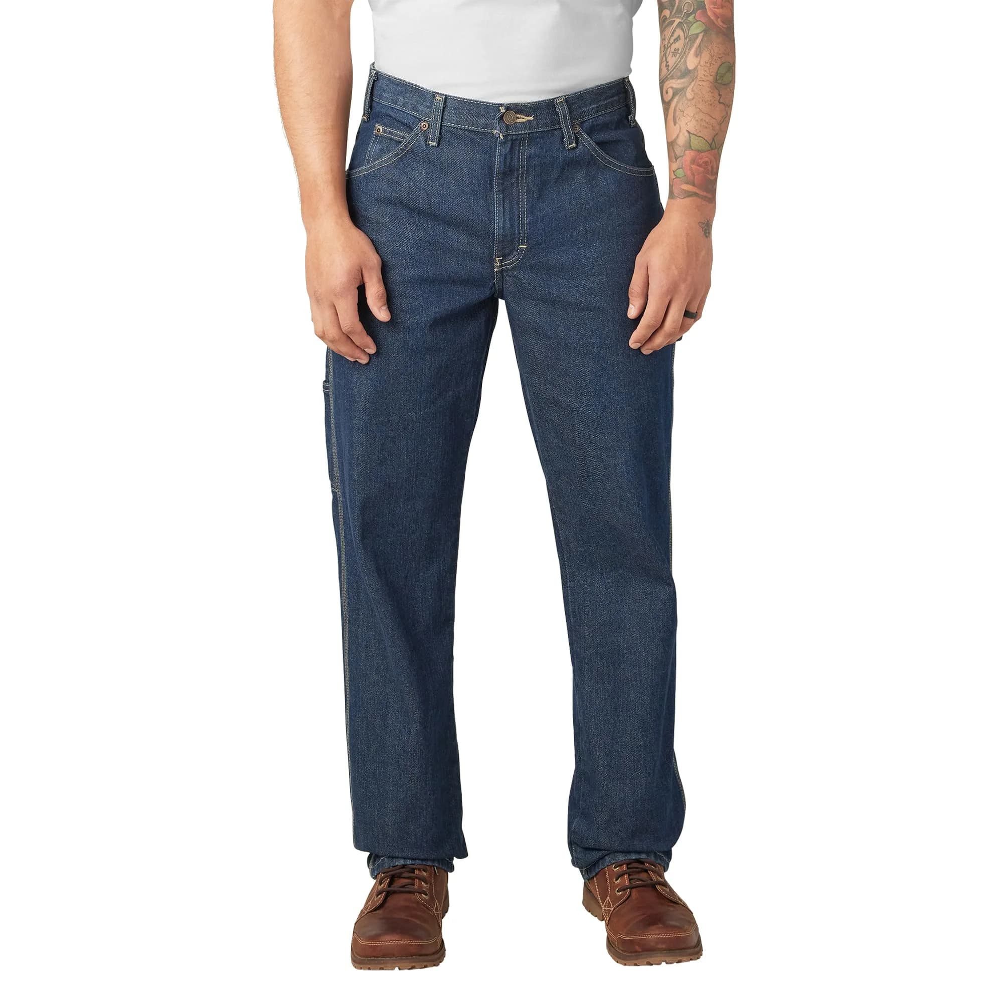 Dickies Relaxed Fit Carpenter Jeans 30W x 30L | Heavyweight Denim for Work & Casual (120 chars)