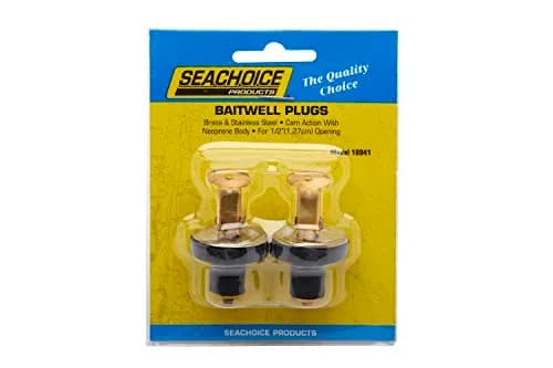 SEACHOICE Brass Baitwell Plug 1/2 in. (12.7 mm) | 2-Count Pack for Livewells thumbnail 4