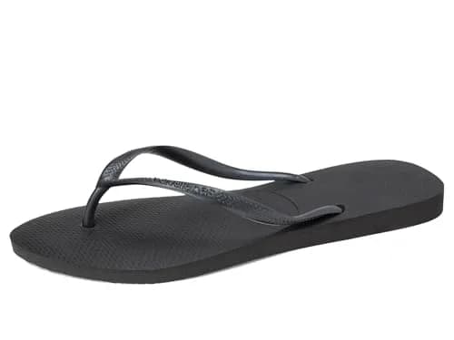 Havaianas Women's Slim Flip Flops Sandals - Black, 9/10 | Sleek Summer Beachwear thumbnail 8