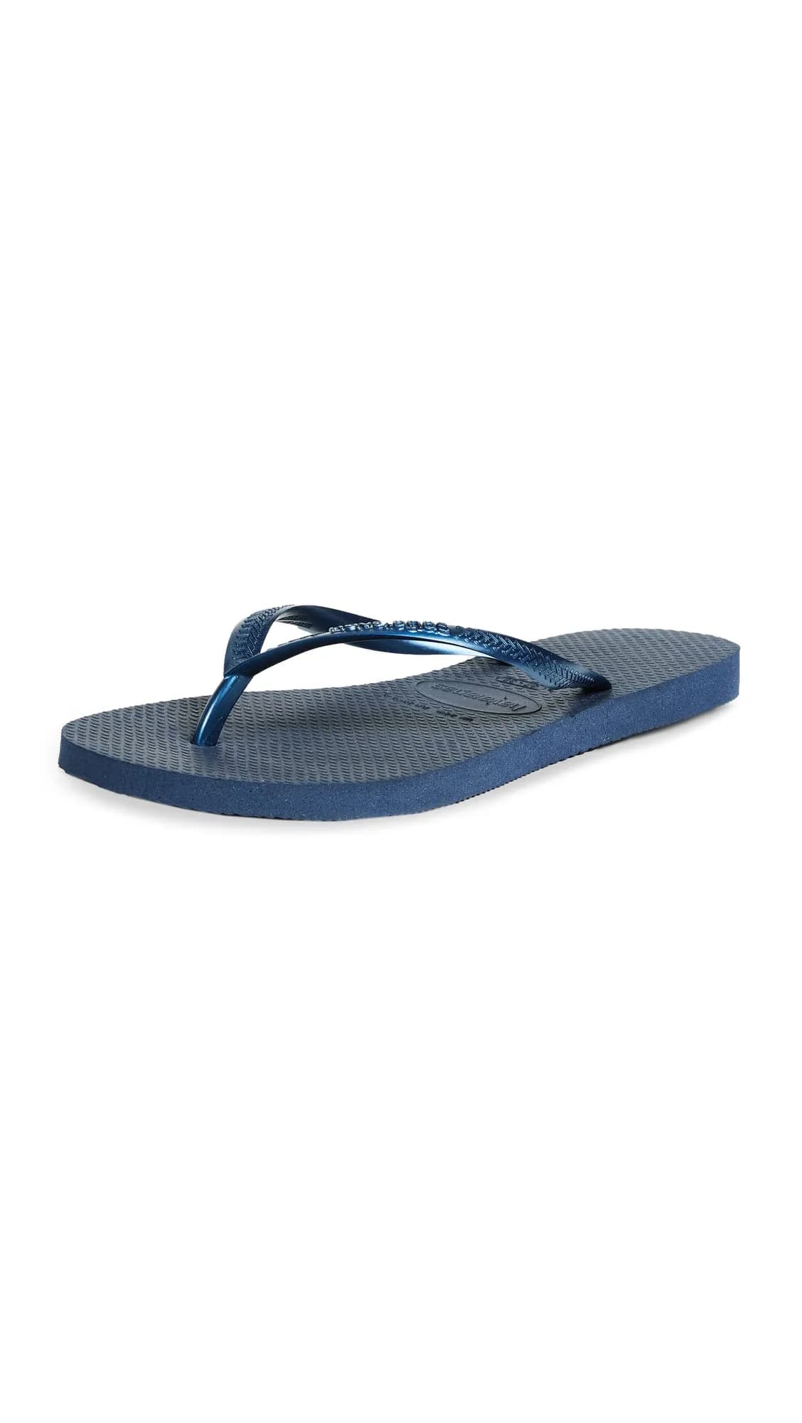 Havaianas Women's Slim Flip Flops Sandals - Navy Blue | Sleek, Cushioned, Summer Beachwear (70-120 chars) — Navy
