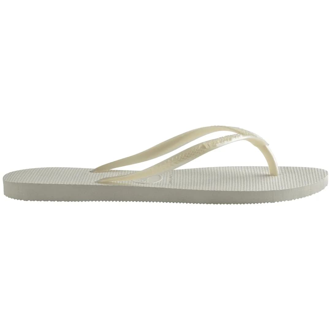 Havaianas Women's Slim Flip Flops Sandals - White, 7/8 | Sleek, Comfortable, Durable Summer Footwear thumbnail 5