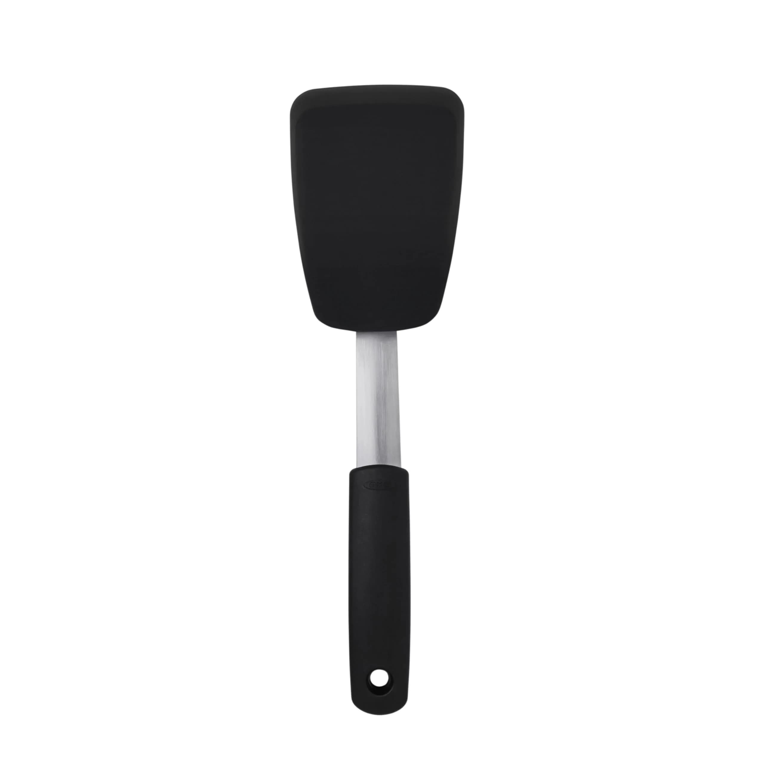 OXO Good Grips Small Silicone Flexible Turner Black | Heat-Resistant & Non-Stick Safe for Indian Kitchens - main product image