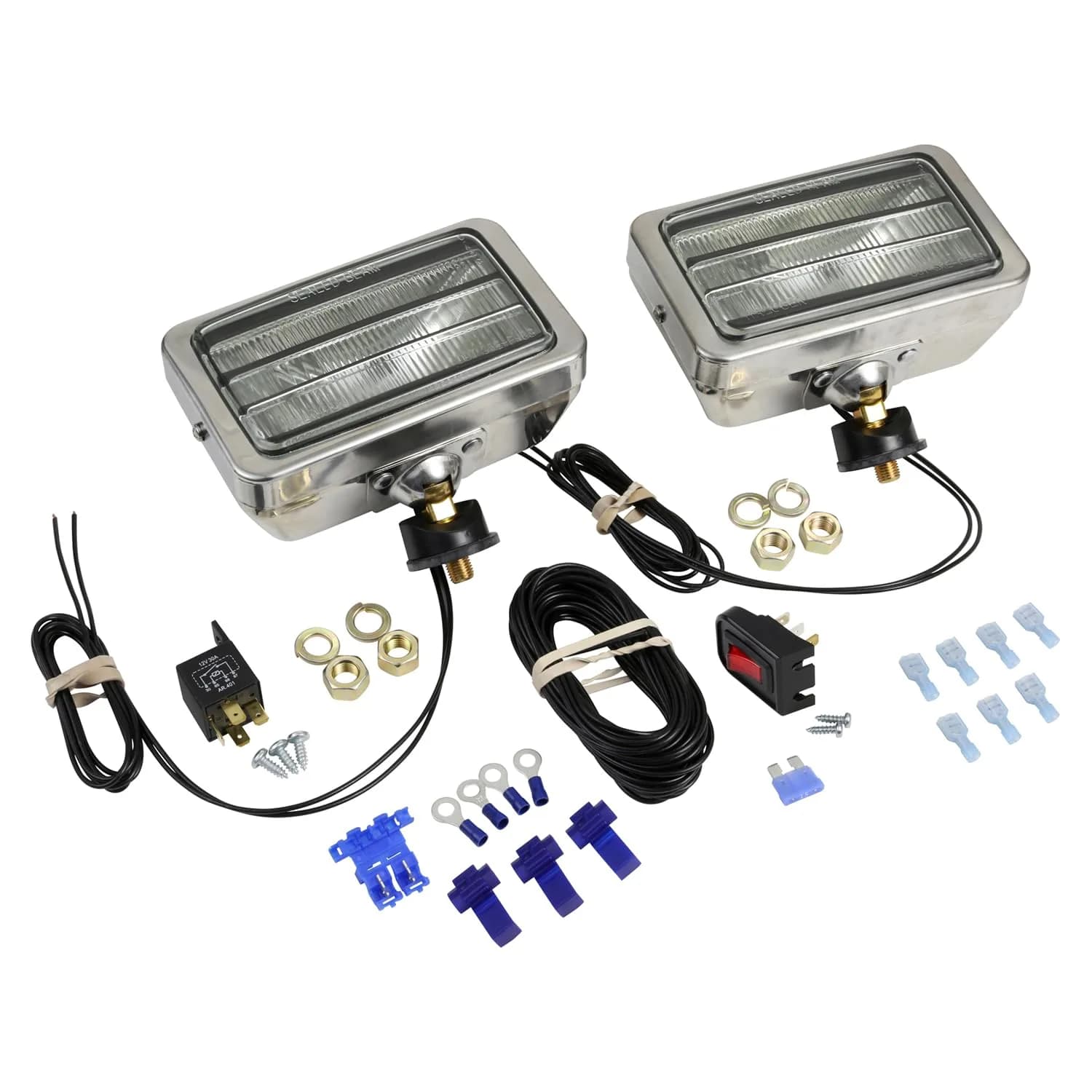 Grote 05001-5 Per-Lux 500 Series Fog & Driving Lamp (Pair Pack) | Heavy-Duty Vehicle Lighting — White