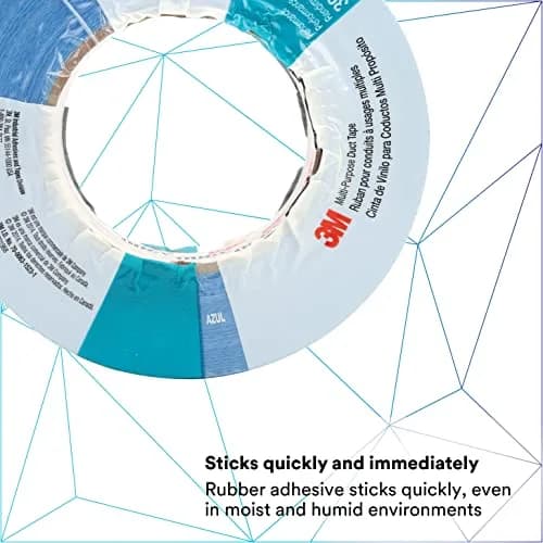 3M Multi-Purpose Duct Tape 3900 White 48mm (1.89in) x 54.8m (60yd) | Water Resistant Adhesive Tape thumbnail 3