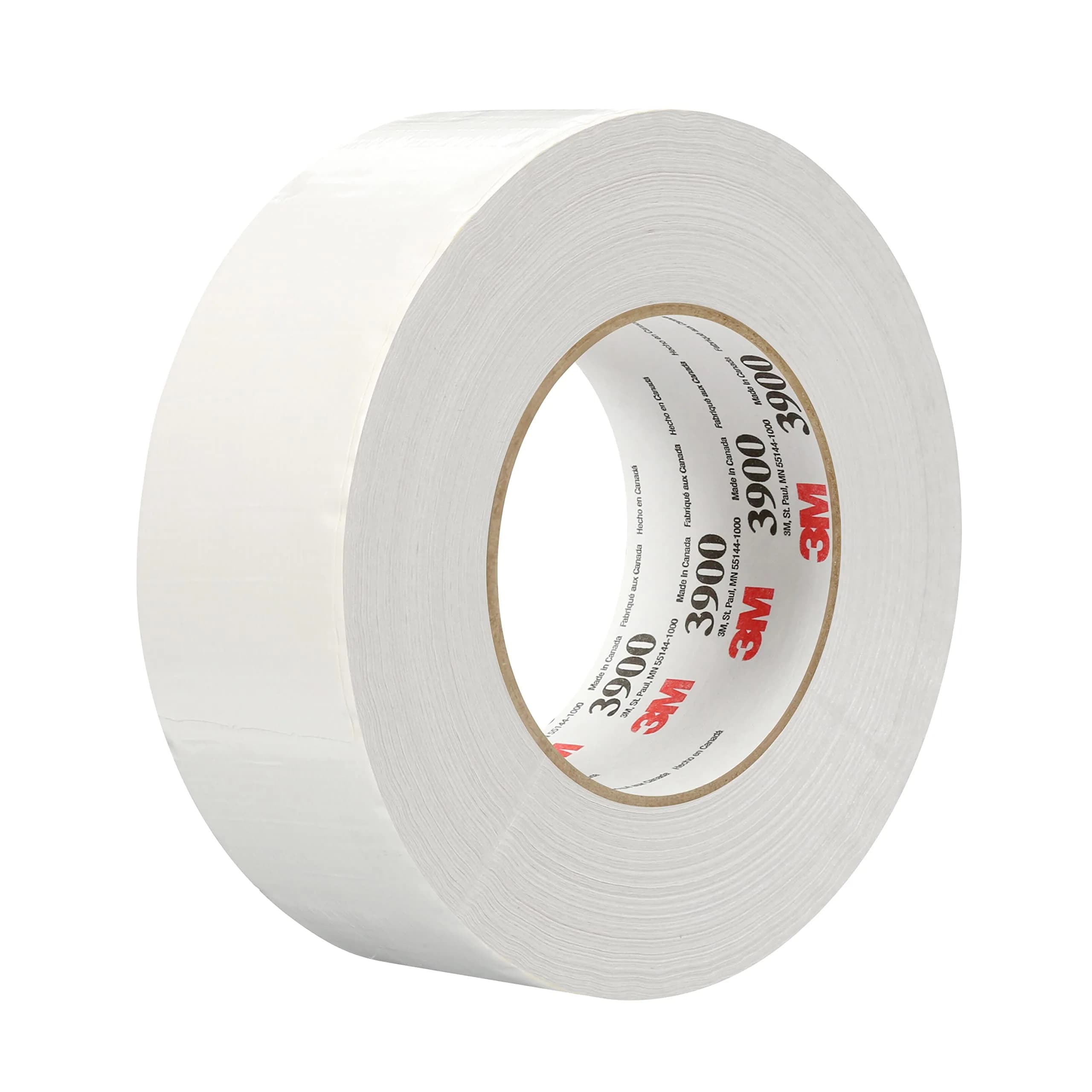 3M Multi-Purpose Duct Tape 3900 White 48mm (1.89in) x 54.8m (60yd) | Water Resistant Adhesive Tape — White