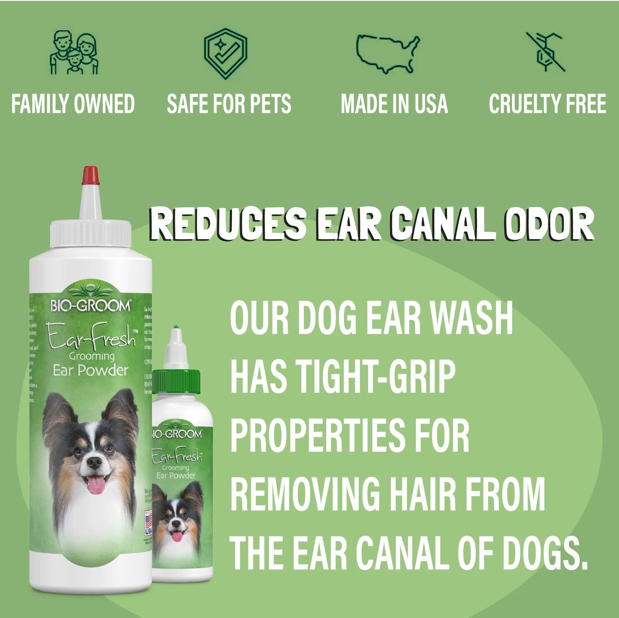 Bio-groom Ear Fresh Powder 24 g (0.84 oz) | Cruelty-Free Ear Cleaner for Dogs & Cats - view 2