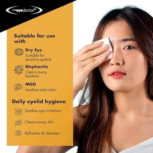 The Eye Doctor Biodegradable Eyelid Wipes 80 Count | Gentle Daily Lid Care for Sensitive Eyes thumbnail 3