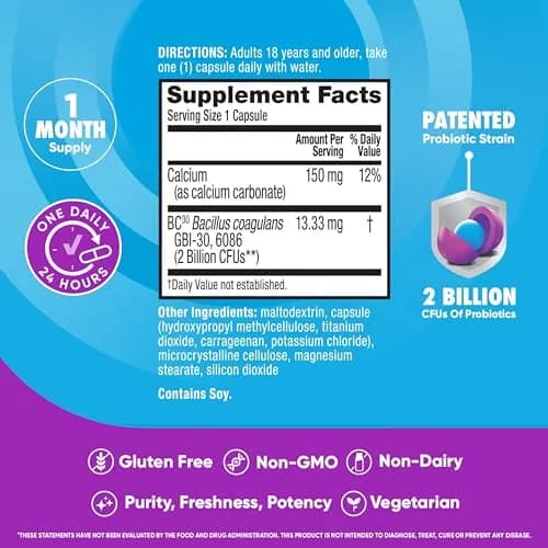 Digestive Advantage Daily Probiotic Capsules 30 Count | Survives 100x Better, Promotes Digestive Health thumbnail 4