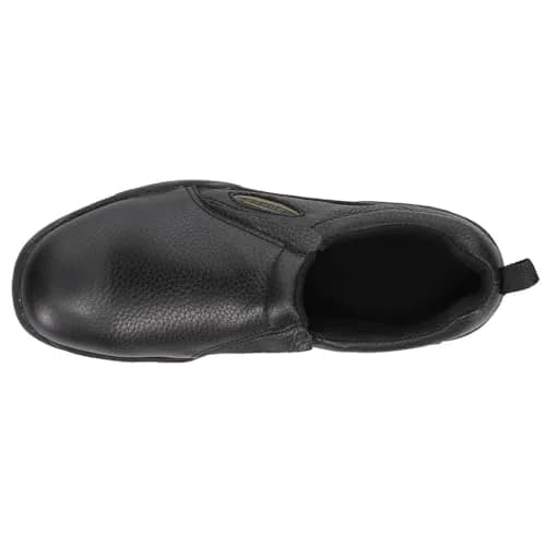 ROPER Performance Slip On Casual Shoes - Black - Size 8.5 M | Oiled Leather, Non-Marking Rubber Sole thumbnail 5