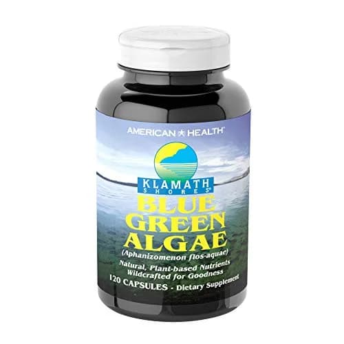 American Health Klamath Shores Blue Green Algae Capsules, 120 Servings | Wildcrafted, Vegan, Sugar-Free thumbnail 1