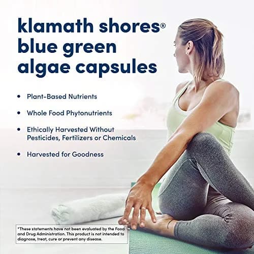 American Health Klamath Shores Blue Green Algae Capsules, 120 Servings | Wildcrafted, Vegan, Sugar-Free thumbnail 3