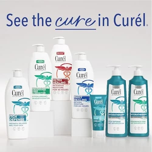 Curel Ultra Healing Body Lotion, Fragrance-Free Moisturizer 591ml (20 fl Oz) | Advanced Ceramide Complex for Dry, Sensitive Skin thumbnail 7