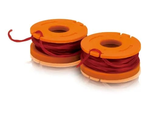 WORX Replacement Spool & Line for String Trimmers 2 Pack | Aerodynamic DoubleHelix Design, 0.065" Gauge, Fits WORX 20V/32V & WG180 thumbnail 1