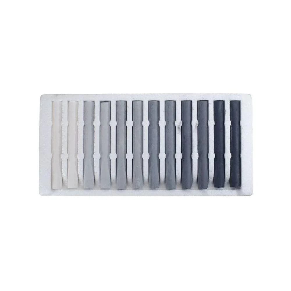 Jakar Assorted Greys Compressed Charcoal Sticks 12-Pack | Non-Toxic Art Medium for Drawing - view 2