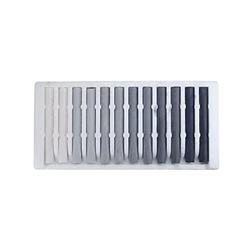 Jakar Assorted Greys Compressed Charcoal Sticks 12-Pack | Non-Toxic Art Medium for Drawing thumbnail 2
