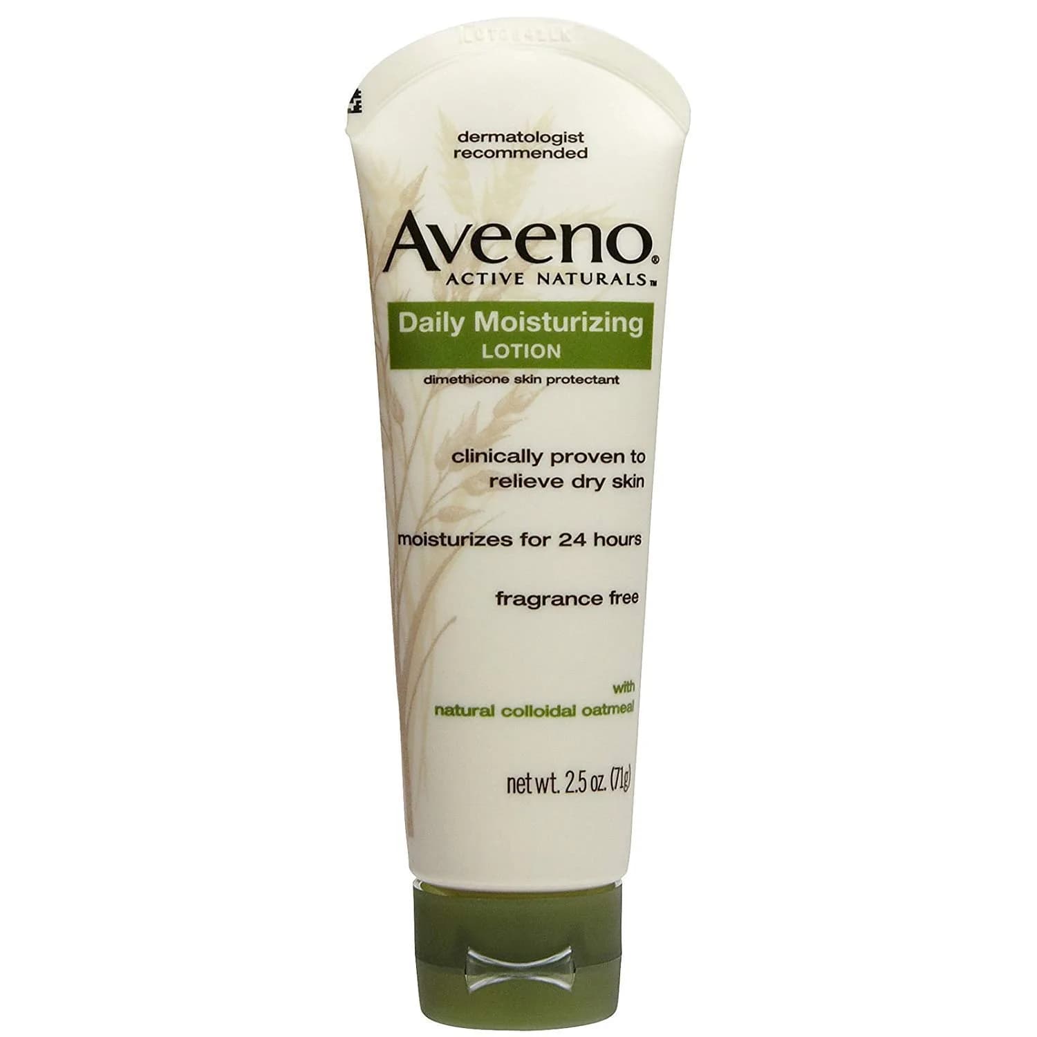 Aveeno Daily Moisturizing Body Lotion with Prebiotic Oat 354ml (12 Fl Oz) | Fragrance-Free for Dry, Sensitive Skin — Pack of 2