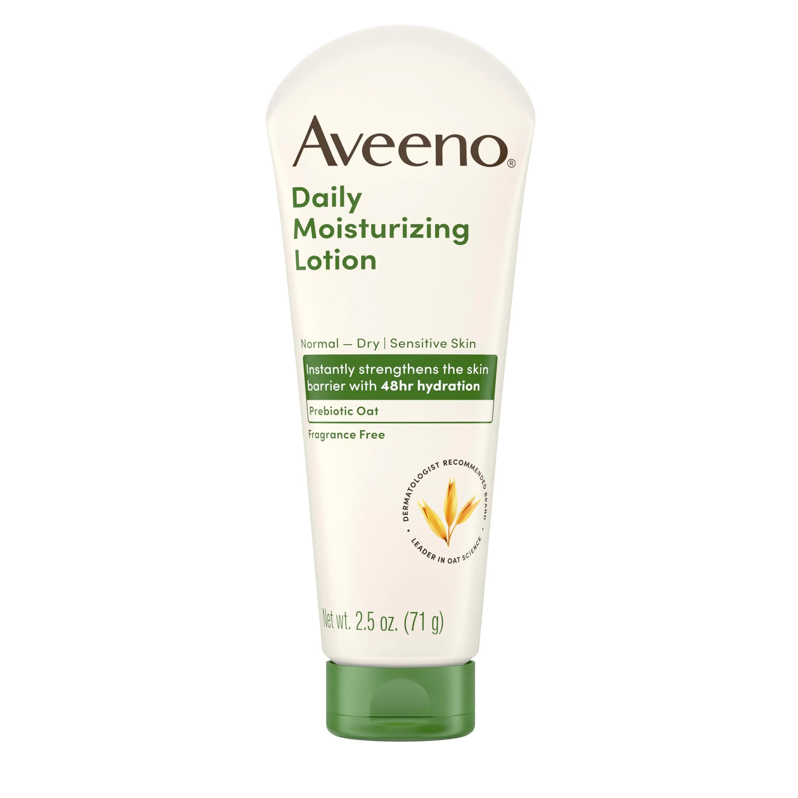 Aveeno Daily Moisturizing Fragrance-Free Body Lotion, 2.5 oz - main product image