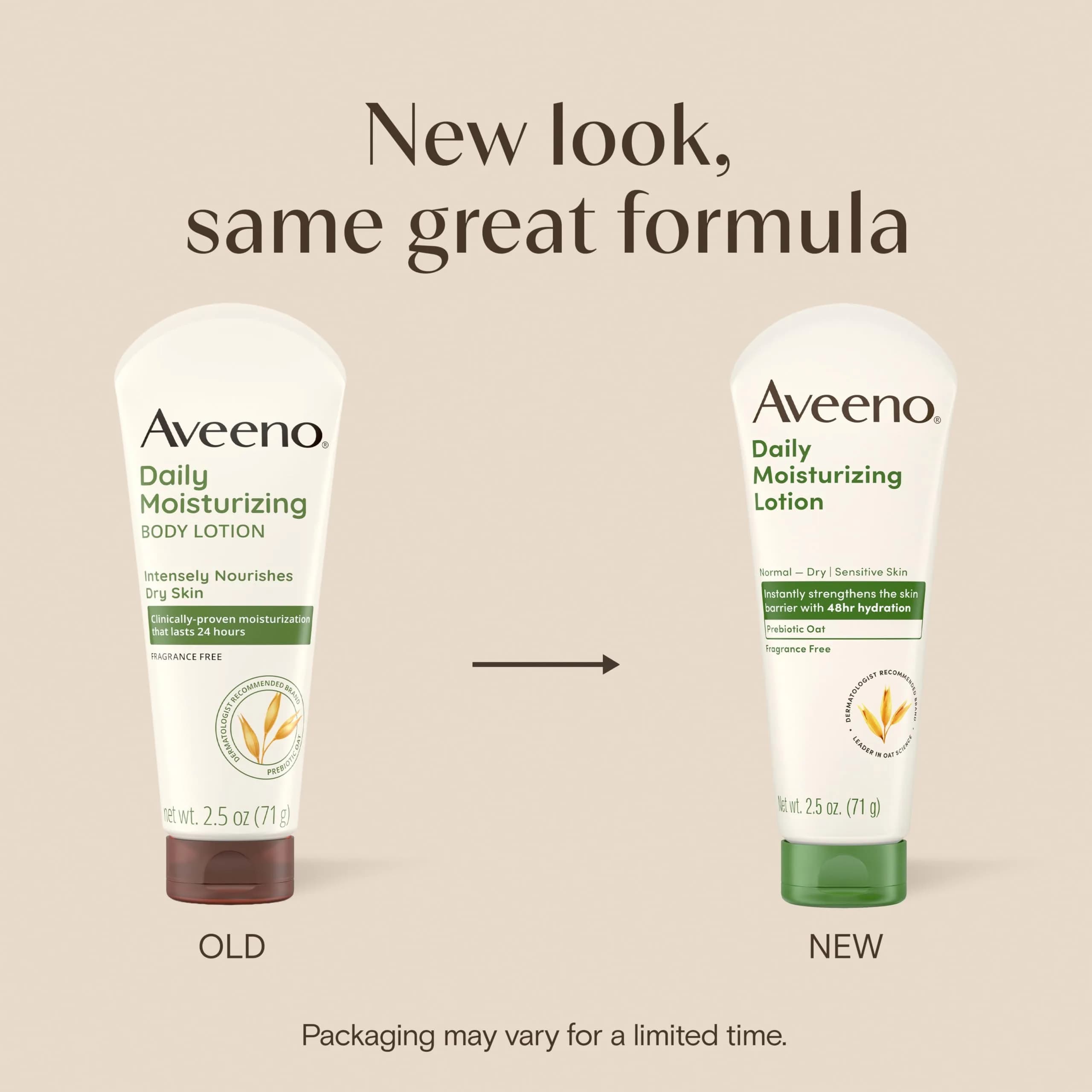 Aveeno Daily Moisturizing Fragrance-Free Body Lotion, 2.5 oz - view 2