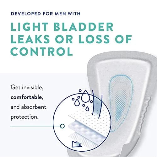 Prevail Daily Male Guards Bladder Control Pad 126 Count | Maximum Absorbency for Discreet Protection thumbnail 2