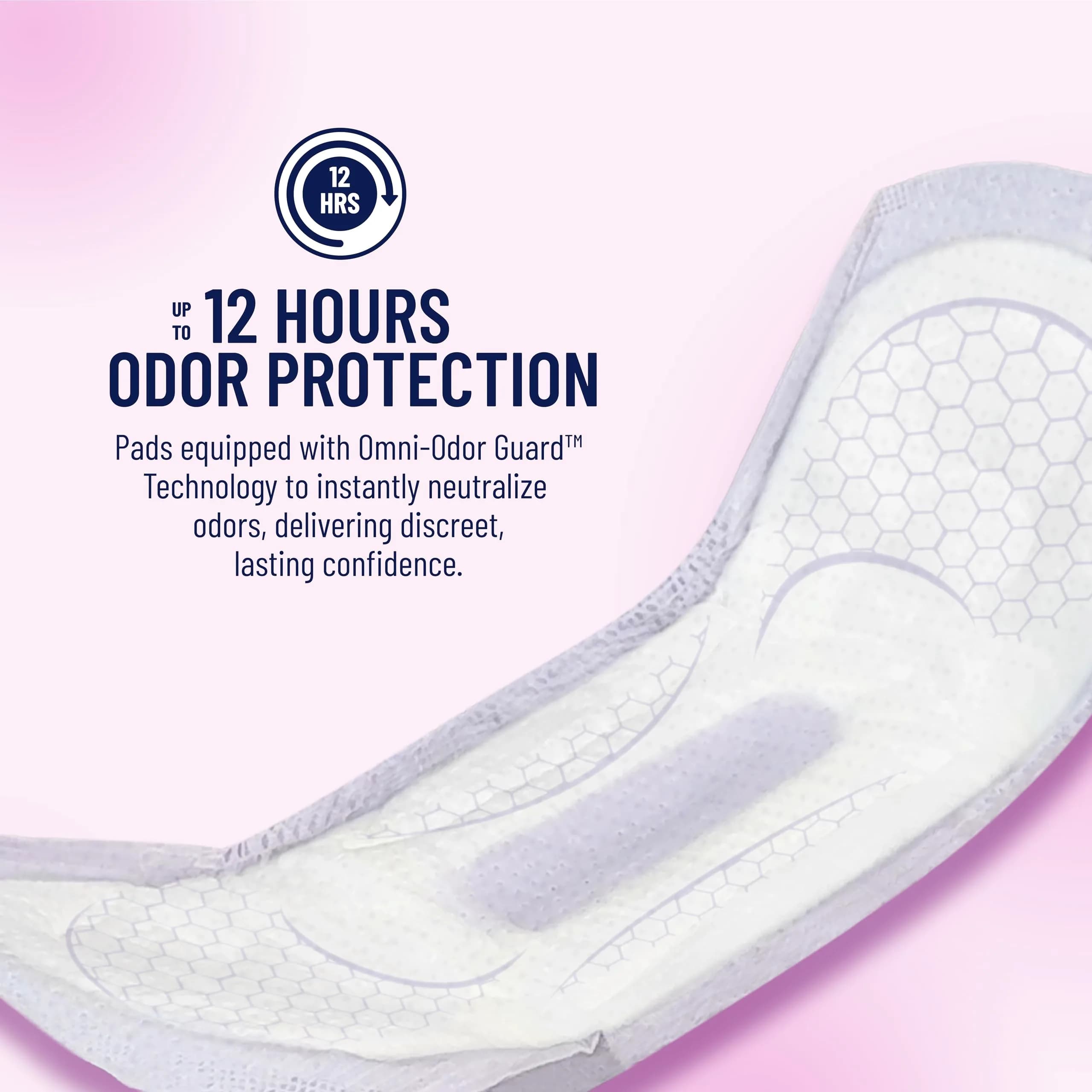 Prevail Daily Pads Maximum Absorbency 11 in (27.94 cm) | Reliable Bladder Leak Protection for Women - view 3
