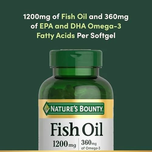 Nature's Bounty Fish Oil Omega 3 Supplements 1200 Mg, 200 Softgels for Heart Health Support thumbnail 3
