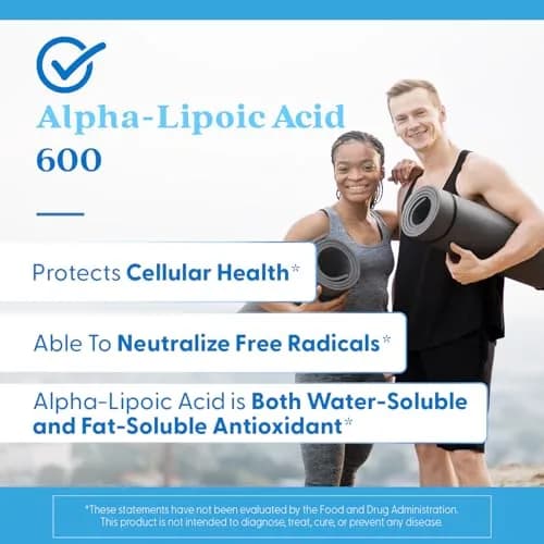 Doctor's Best Alpha-Lipoic Acid 600mg 60 Veggie Caps | Antioxidant Support for Cellular Function thumbnail 3