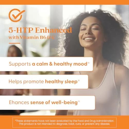 Doctor's BEST 5-HTP Enhanced with Vitamins B6 & C, Non-GMO, 120 Veg Caps | Supports Mood & Sleep thumbnail 3