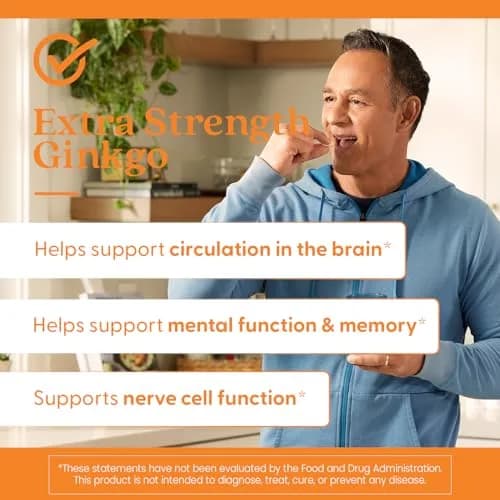 Doctor's BEST Extra Strength Ginkgo Biloba Capsules 120 mg | Brain & Memory Support, Vegan, Gluten-Free thumbnail 4