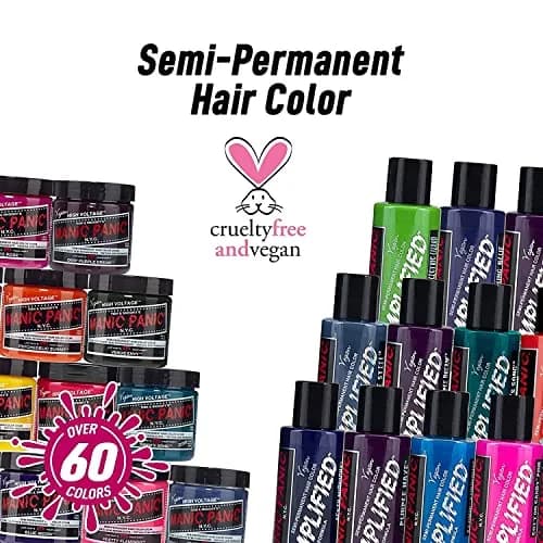 MANIC PANIC Hot Hot Pink Amplified Semi-Permanent Hair Dye 118ml (4 Fl Oz) | Glows Under Blacklight thumbnail 6