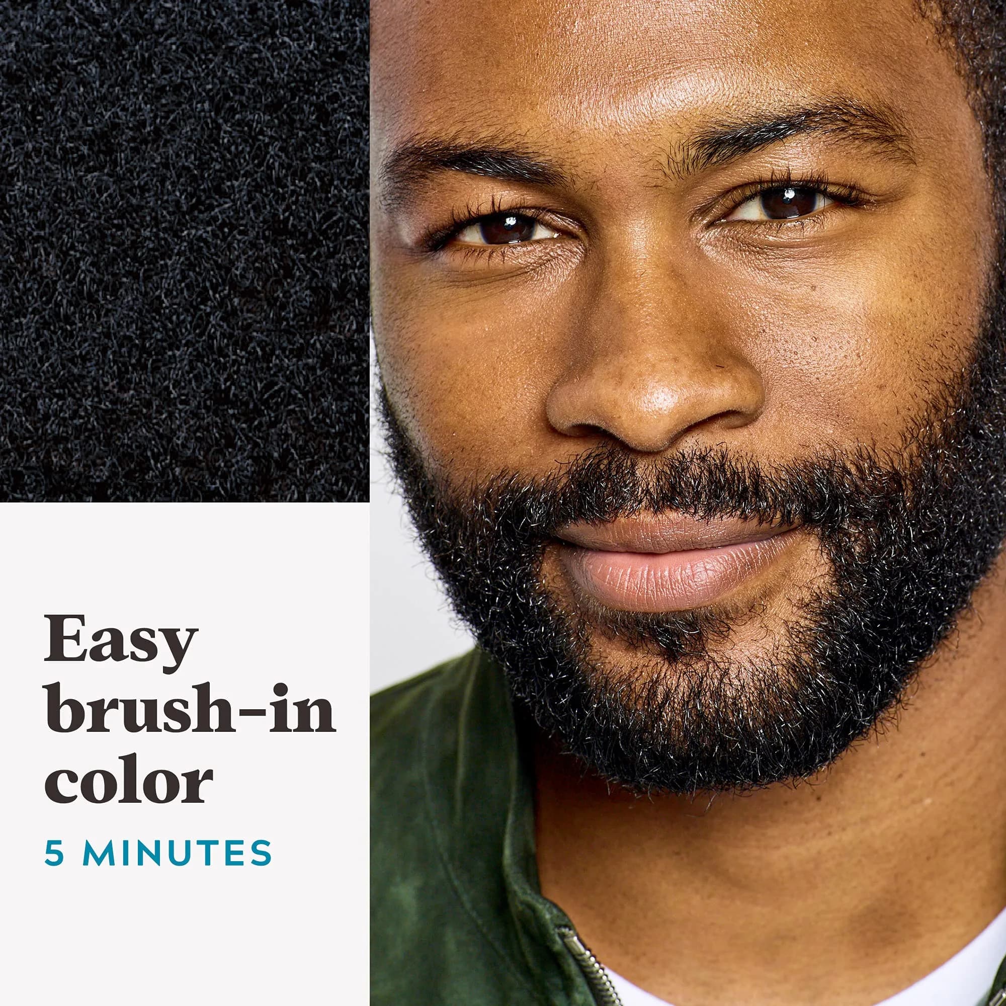 Just For Men Mustache & Beard Jet Black M-60 (Pack of 3) | Ammonia-Free Facial Hair Color - view 4