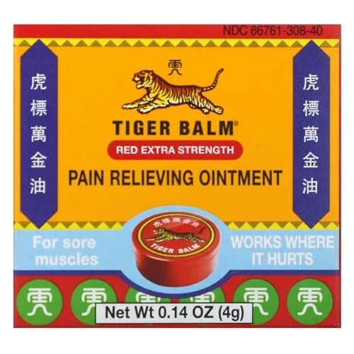 Tiger Balm Extra Strength 4 g Balm | Pain Relief Rub for Muscles & Joints thumbnail 1