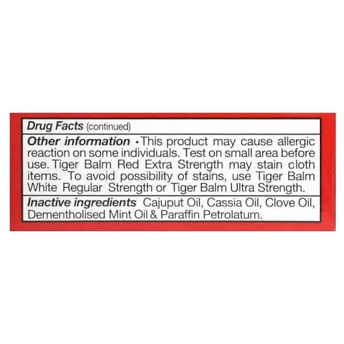 Tiger Balm Extra Strength 4 g Balm | Pain Relief Rub for Muscles & Joints thumbnail 3