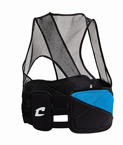 Champro Air Tech 3 Adult Rib Vest (Black, Small) | Impact Protection Gear for Football thumbnail 4